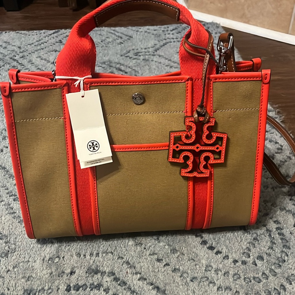 NWT Tory Burch Twill Tote